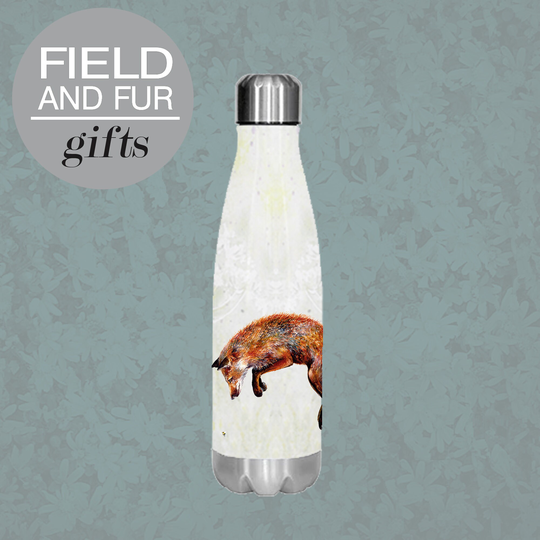 Jumping Fox & Bee, Insulated Water Bottle, Keeps Your Drink Hot Or Cold