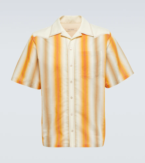 Sunrise striped bowling shirt