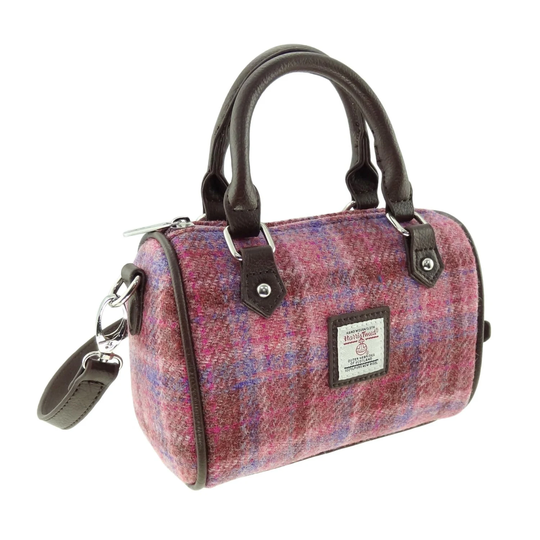 Ladies Authentic Harris Tweed Kilbride Mini Bowling Bag Available in Various Colours