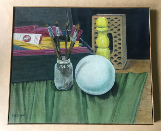 Acrylic Painting On Canvas, Still Life, Artist Workshop