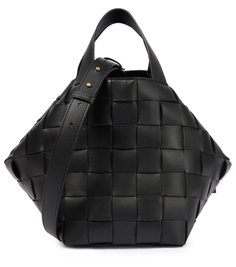 Cassette Bowling leather tote bag