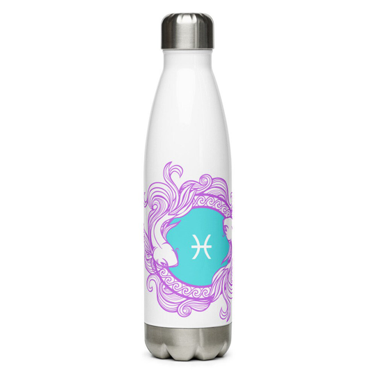 Pisces Zodiac Stainless Steel Water Bottle, Gifts For Pisces, Eco Friendly