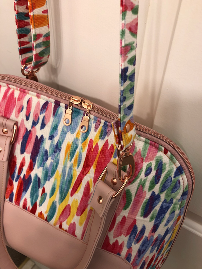 Pink Boronia Bowler Purse