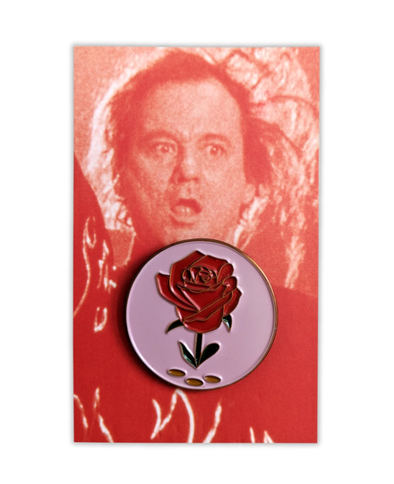 Kingpin Inspired Enamel Pin Big Ern's Iconic Rose Bowling Ball, Bill Murray, 1990S, Woody Harrelson