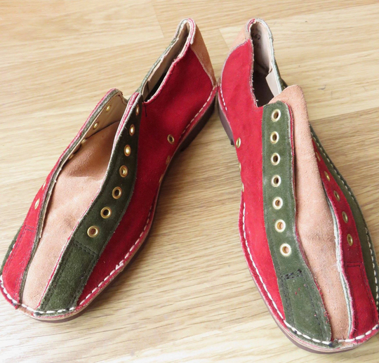 Original Unworn 60's Period Mod Ladies Bowling Shoes in Fabulous Condition & Made By Vogue Size 4 UK Nb Laces Not Included