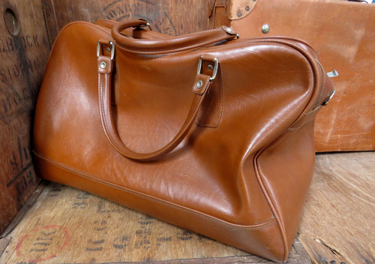 Bowling Bag, Made in Britain, St Michael, 1960S, Holdall Overnight Gladstone Mary Poppins Weekend Vintage Luggage