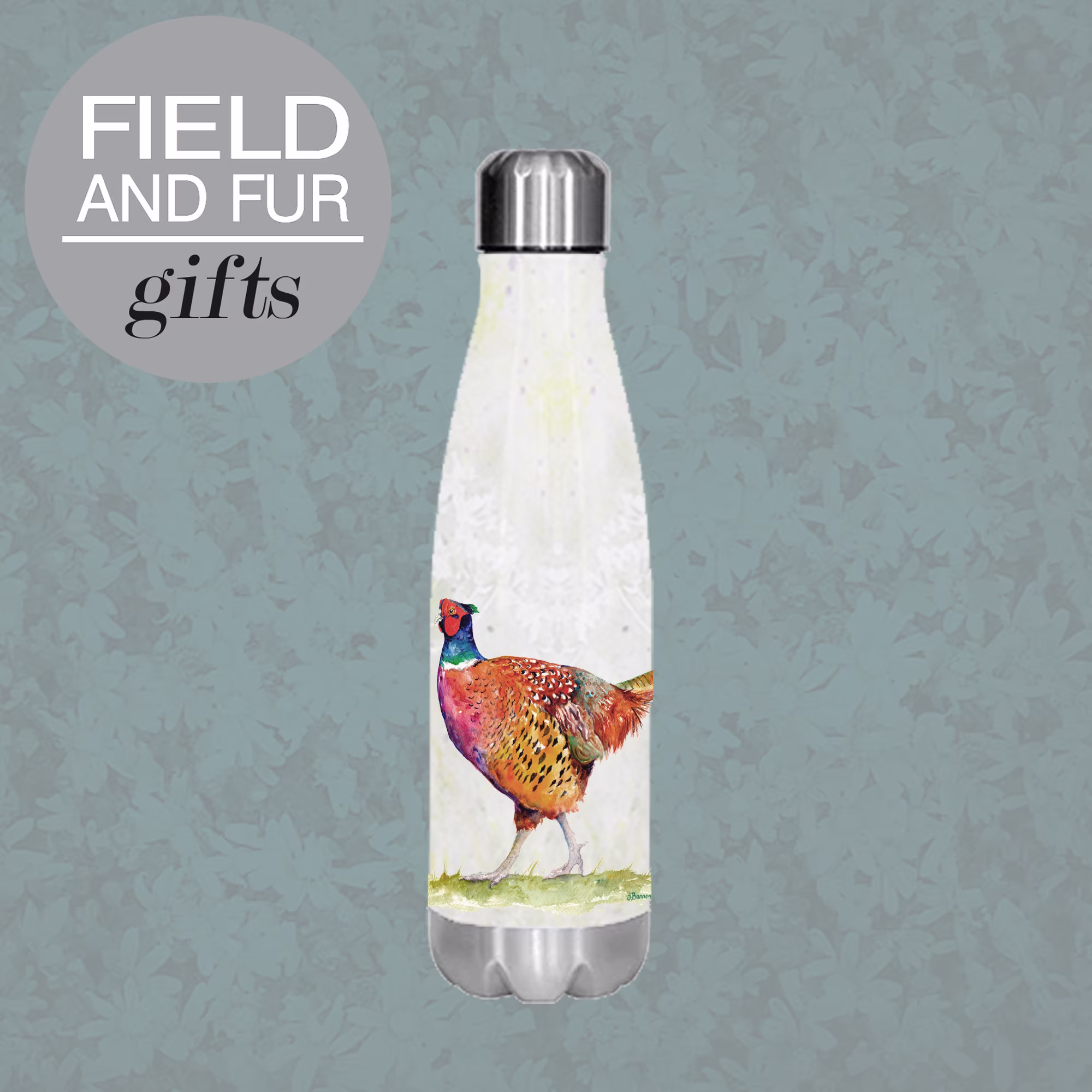 Pheasant, Insulated Water Bottle, Keeps Your Drink Hot Or Cold