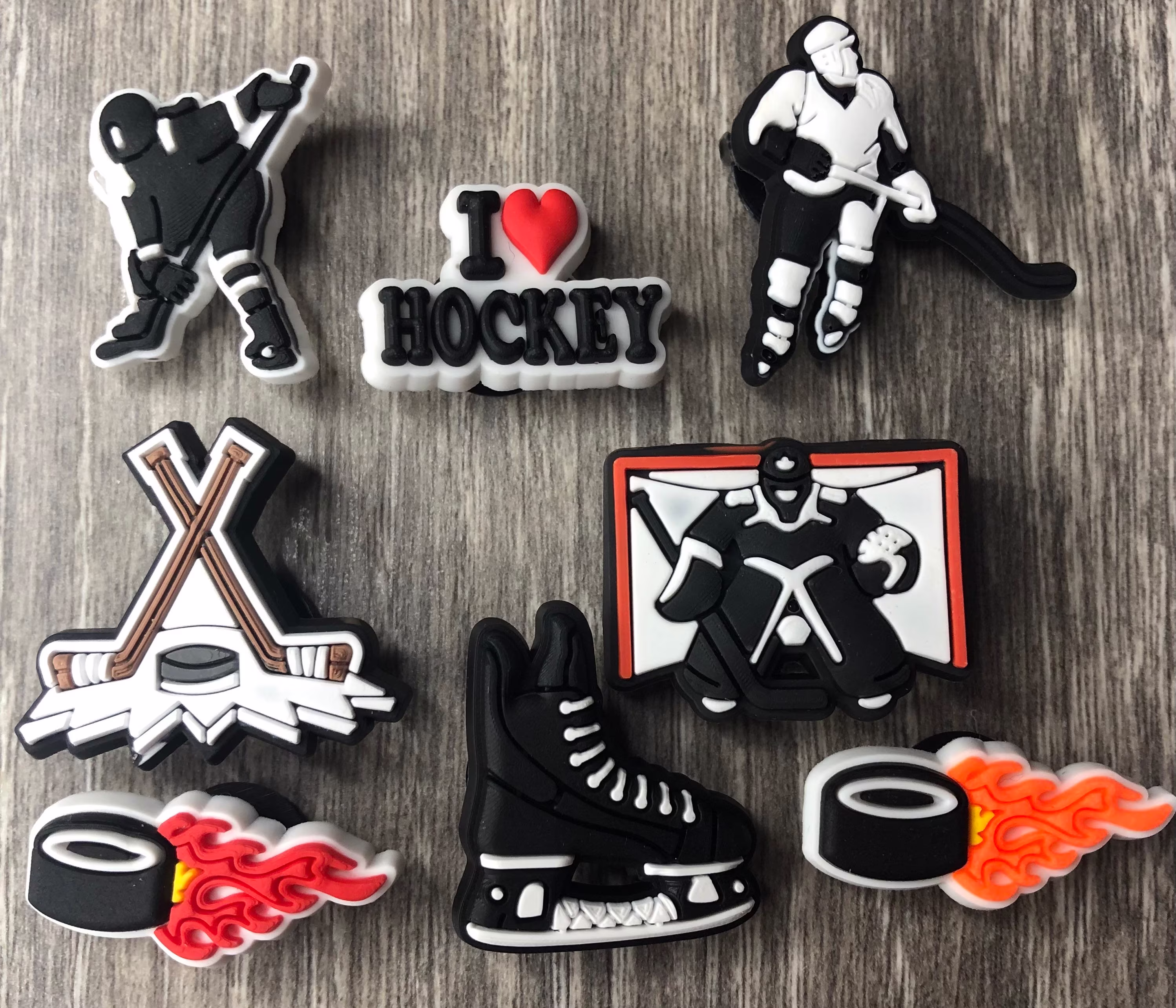 Hockey Shoe Charms