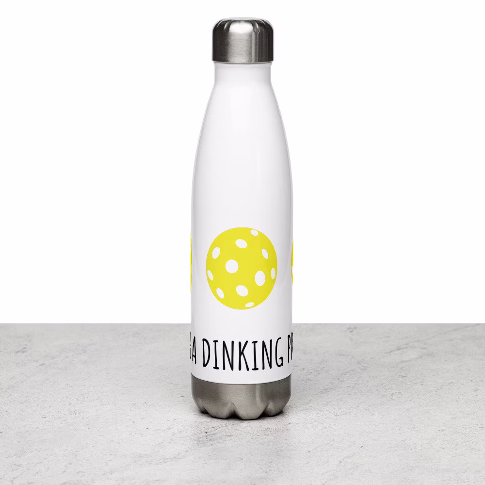 Pickleball Water Bottle, Pickleball Gifts, Tumbler, Cooler, Sports Stainless Steel Cooler