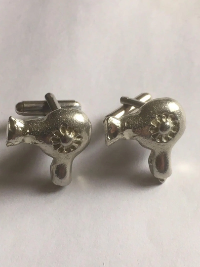 Hair Dryer Tg311A Pair Of Cufflinks Made From Fine English Modern Pewter