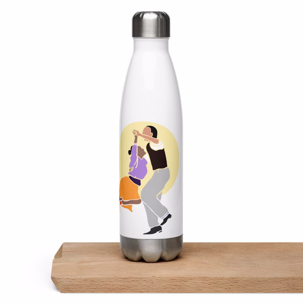 Lindy Hop Water Bottle | Swing Dancers Stainless Steel