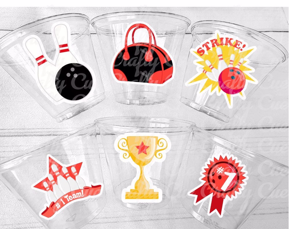 Bowling Party Cups - Bowling Birthday Cups First Party Decorations Favors