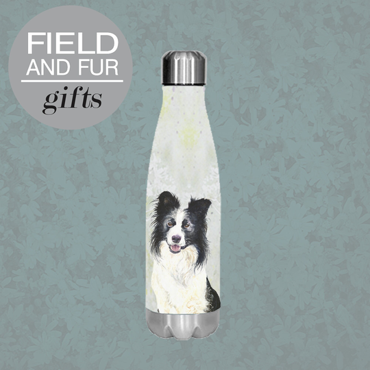 Border Collie, Insulated Water Bottle, Keeps Your Drink Hot Or Cold