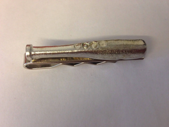 Baseball Bat Tg331 Fine English Modern Pewter On A Tie Clip | Slide Made From