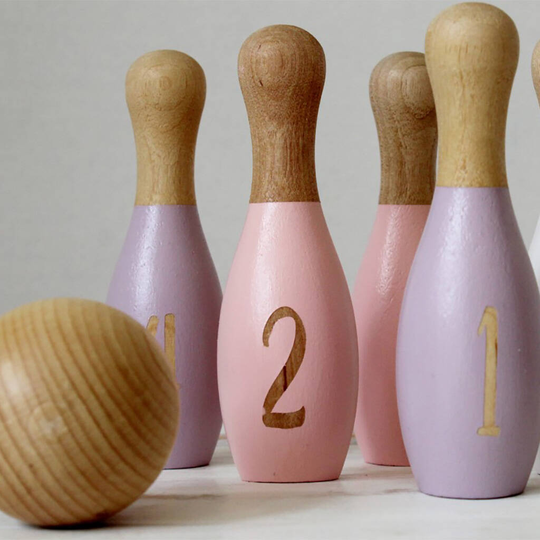 Children's Wooden Skittle Set