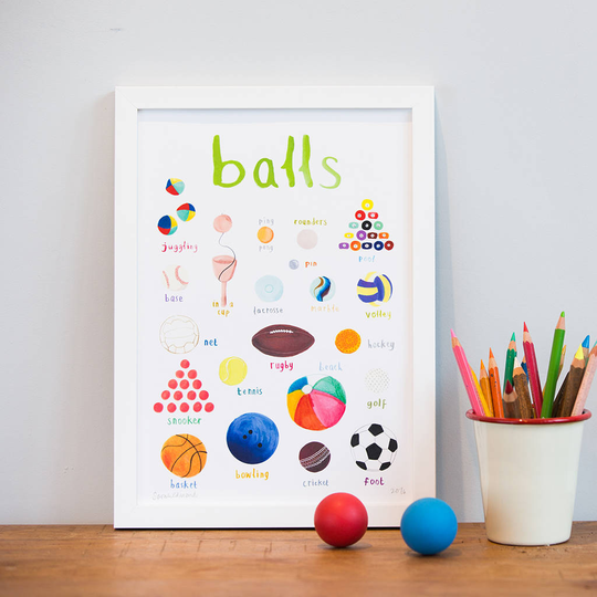 Balls Art Print