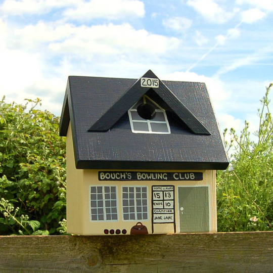 Personalised Bowls Club Bird Box