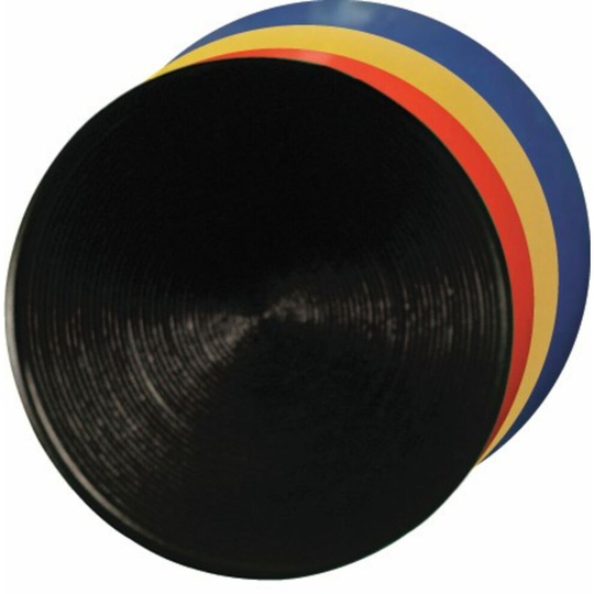 (Yellow) CROWN GREEN BOWLS NON SLIP FOOTER CIRCULAR RUBBER BOWLING MAT SIZE 5" DIAMETER