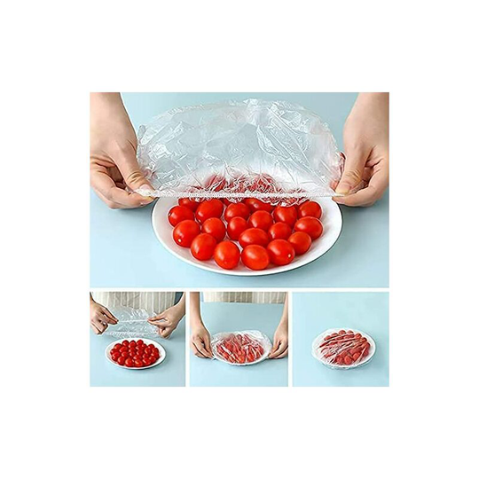 100 Fresh Storage Bags, Put on Plates and Bowls, Kitchen Fresh Storage Bags, Stretch Reusable Bowl Lids Dksfjkl