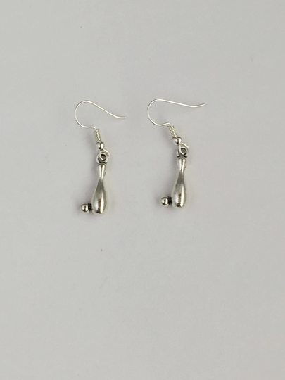 Bowling Ball Earrings, Tenpin Bowling Earrings Gift, Lover, Skittles Sport Bowler