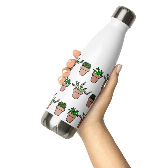 Neuron Cacti Stainless Steel Water Bottle, Neuroscience, Neurology Gifts, College, Graduation Gift, Teacher, Science, Stem, Brain