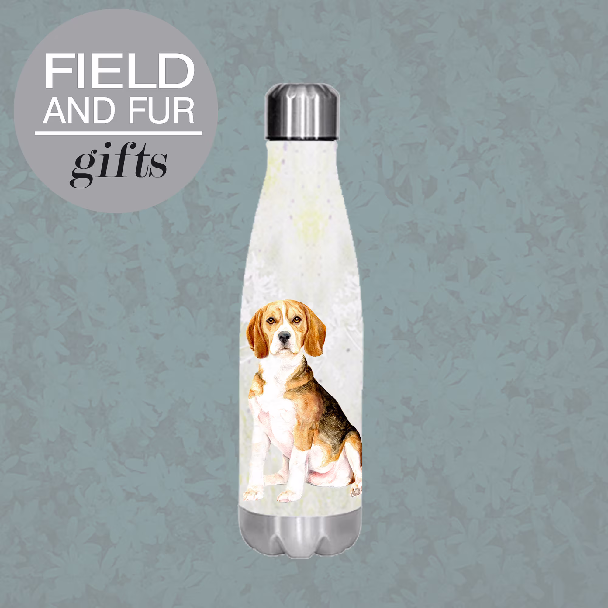 Beagle , Insulated Water Bottle, Keeps Your Drink Hot Or Cold