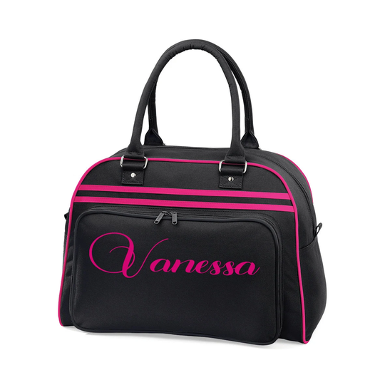 Personalised Bowling Bag, Retro Style Bag, Bowling Bag, Personalised Bag For