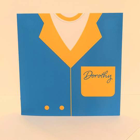 Golden Girls Dorothy Zbornak Bowling Shirt Greeting Card