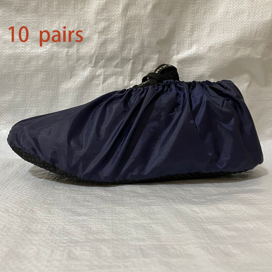 Sun Flowergb - Non-slip shoe cover, waterproof floor cleaning shoe cover, suitable for indoor household contractors, machine washable, black, large