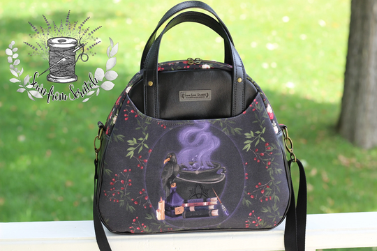 Bowler Bag, Halloween Purse, Raven, Black Bird, Crow - Discounted