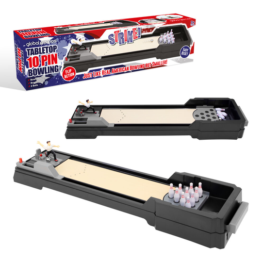 Global Gizmos 55689 Tabletop 10 Pin Bowling Game