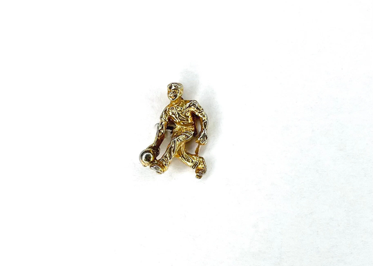 Bowler Metal Pin | Small Vintage Bowling Badge Ball Hat Tack Hobby Scatter