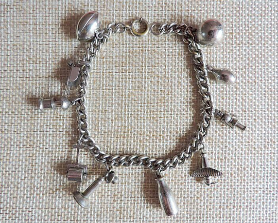 Unique Vintage Charm Bracelet