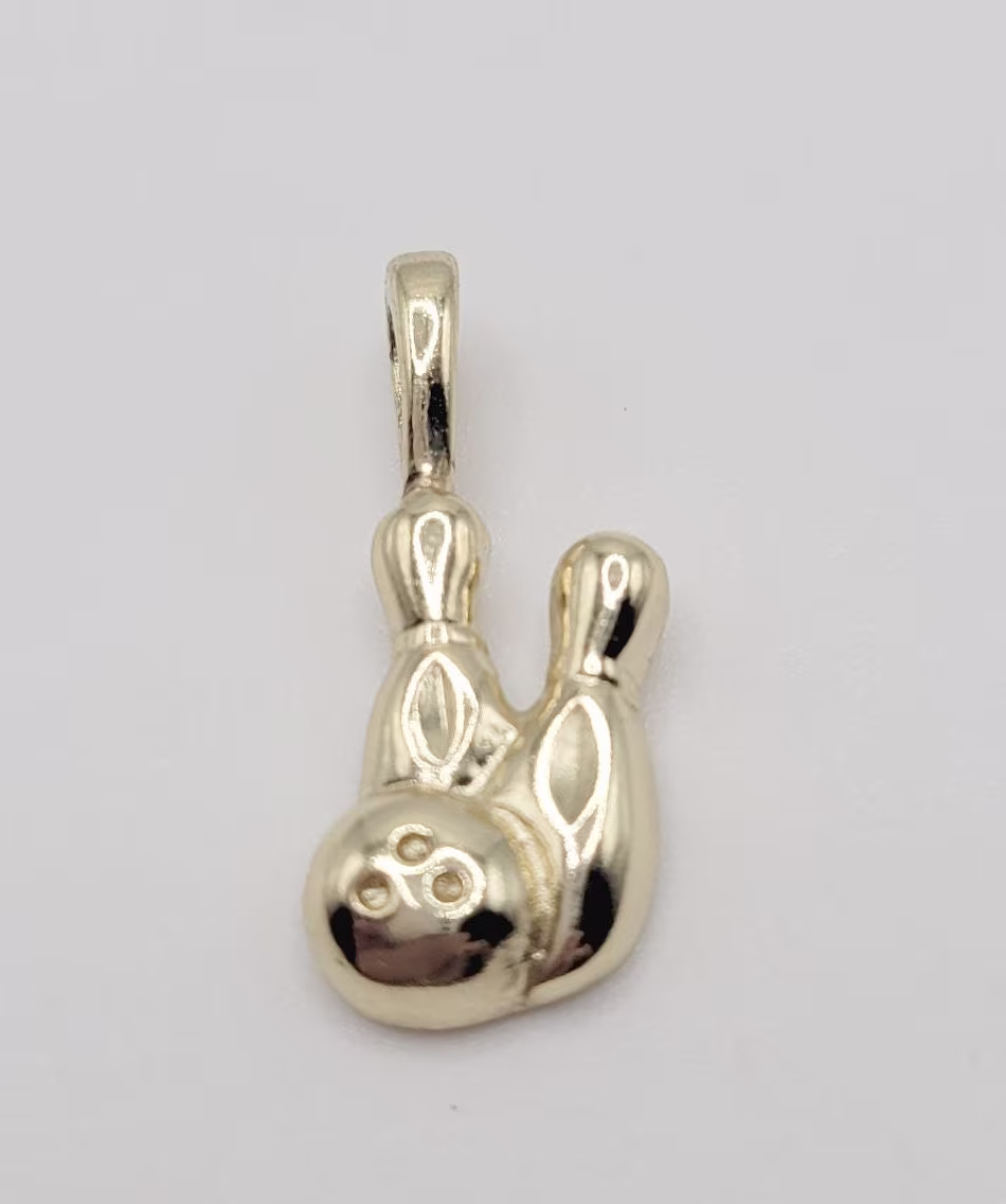 Bowling Ball & Pins Charm
