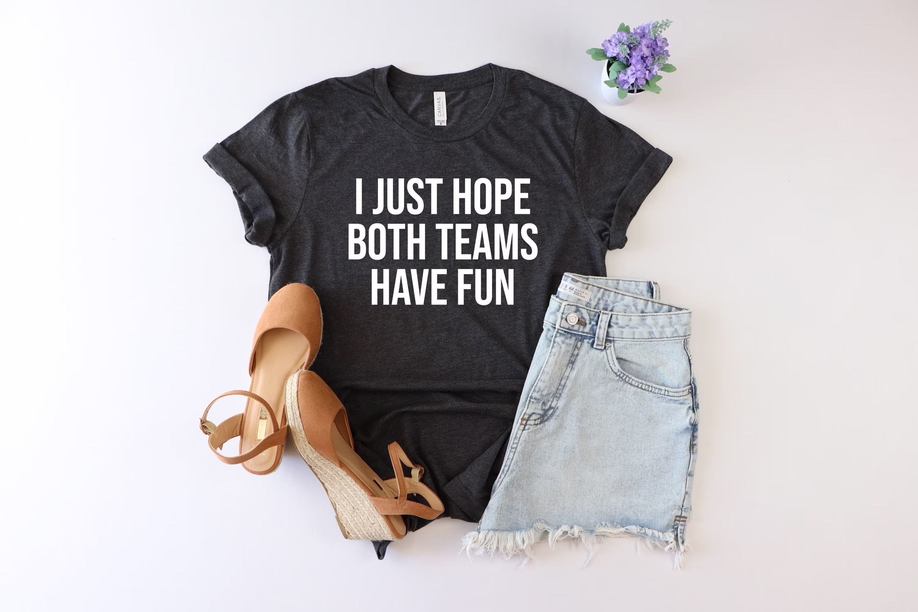 I Just Hope Both Teams Have Fun, Funny Football Sports Shirt, Tailgate Game Day Tailgating Shirt, Shirt