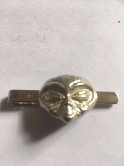 Alien Head Tg309A Fine English Modern Pewter On A Tie Clip | Slide Made From